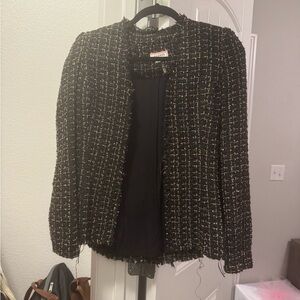 Andree By Unit Black and Gold Tweed Jacket